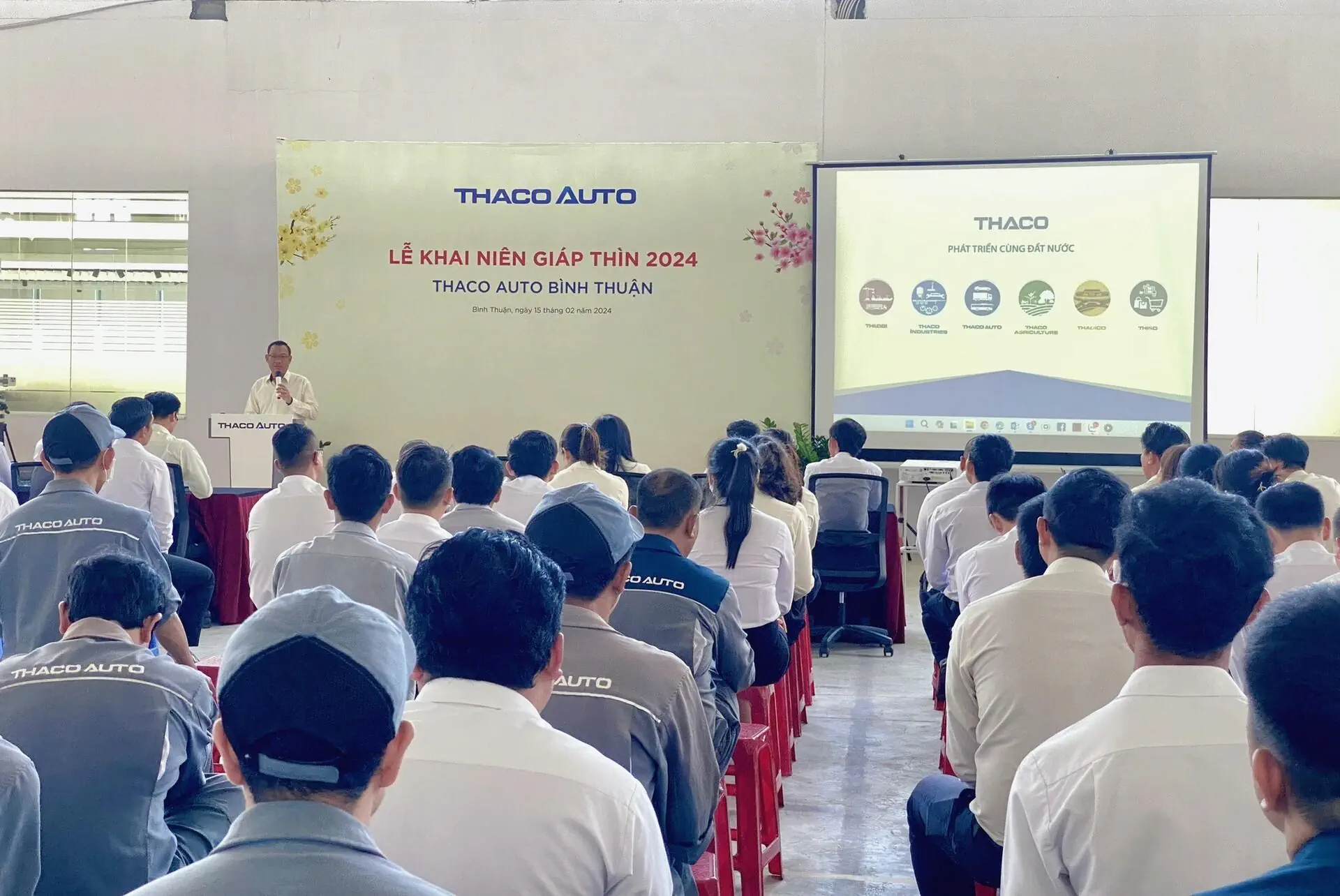 THACO AUTO Bình Thuận tổ chức Lễ Khai niên Giáp Thìn 2024