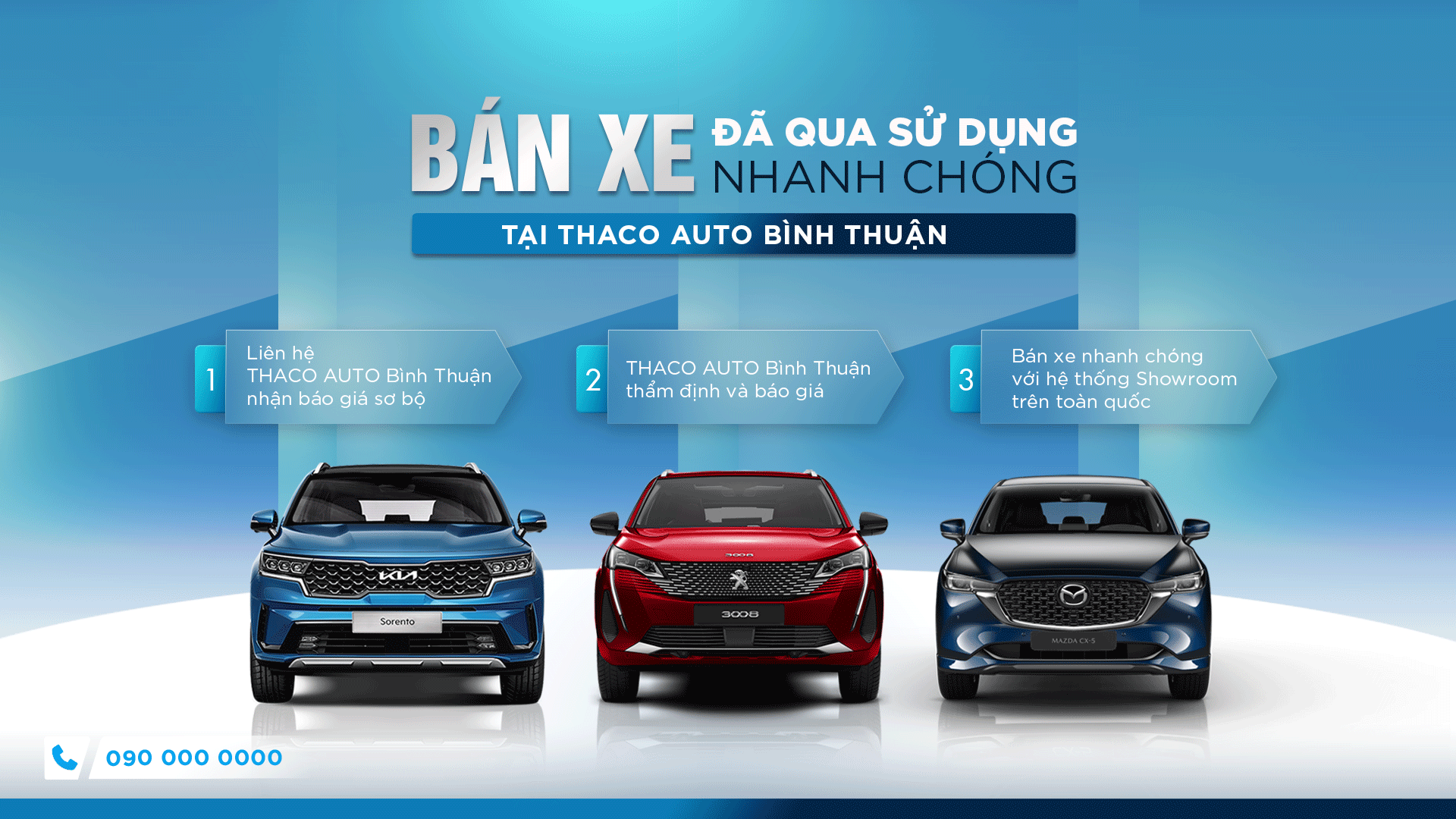 Bán xe đã qua sử dụng nhanh chóng tại THACO AUTO Bình Thuận