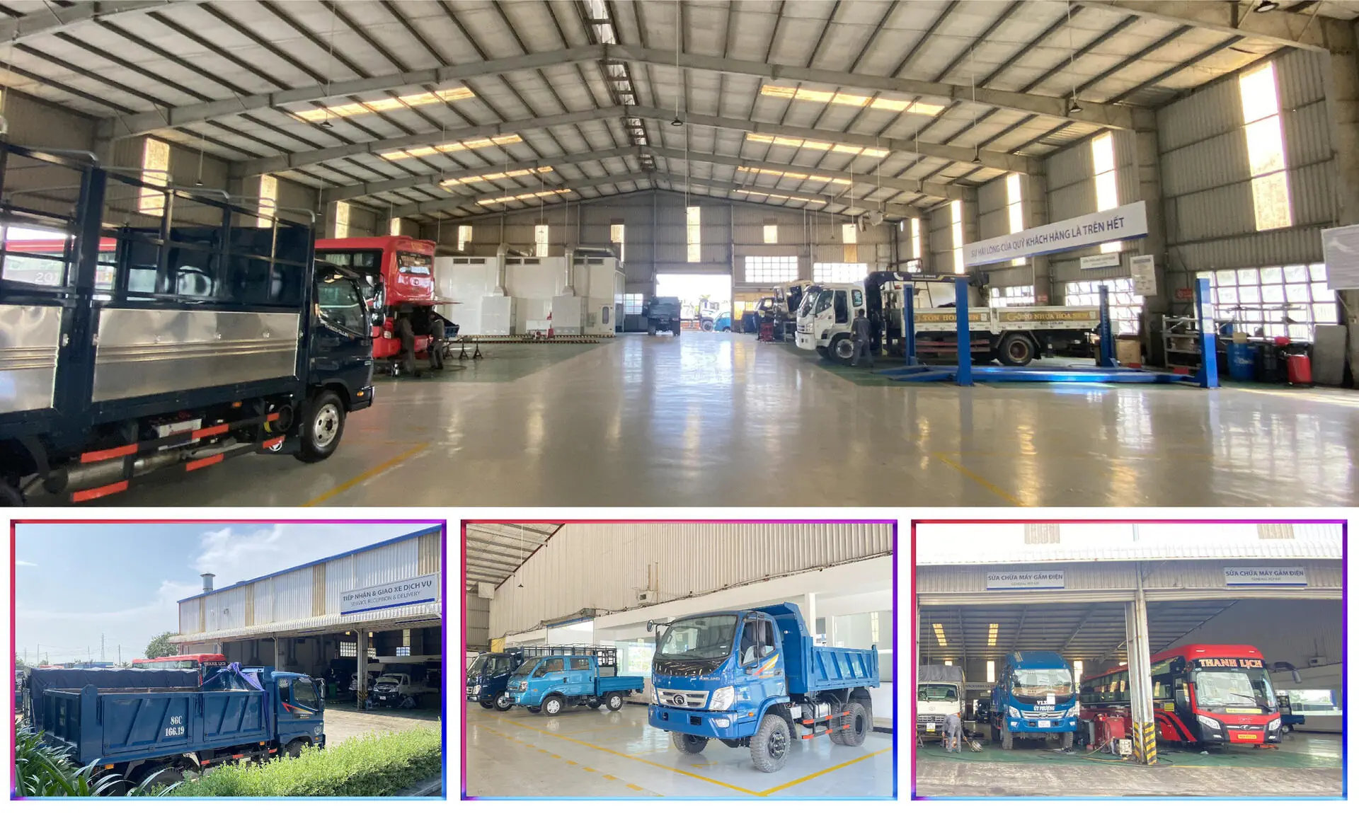 XƯỞNG DỊCH VỤ SỬA CHỮA TẢI BUS THACO AUTO BÌNH THUẬN