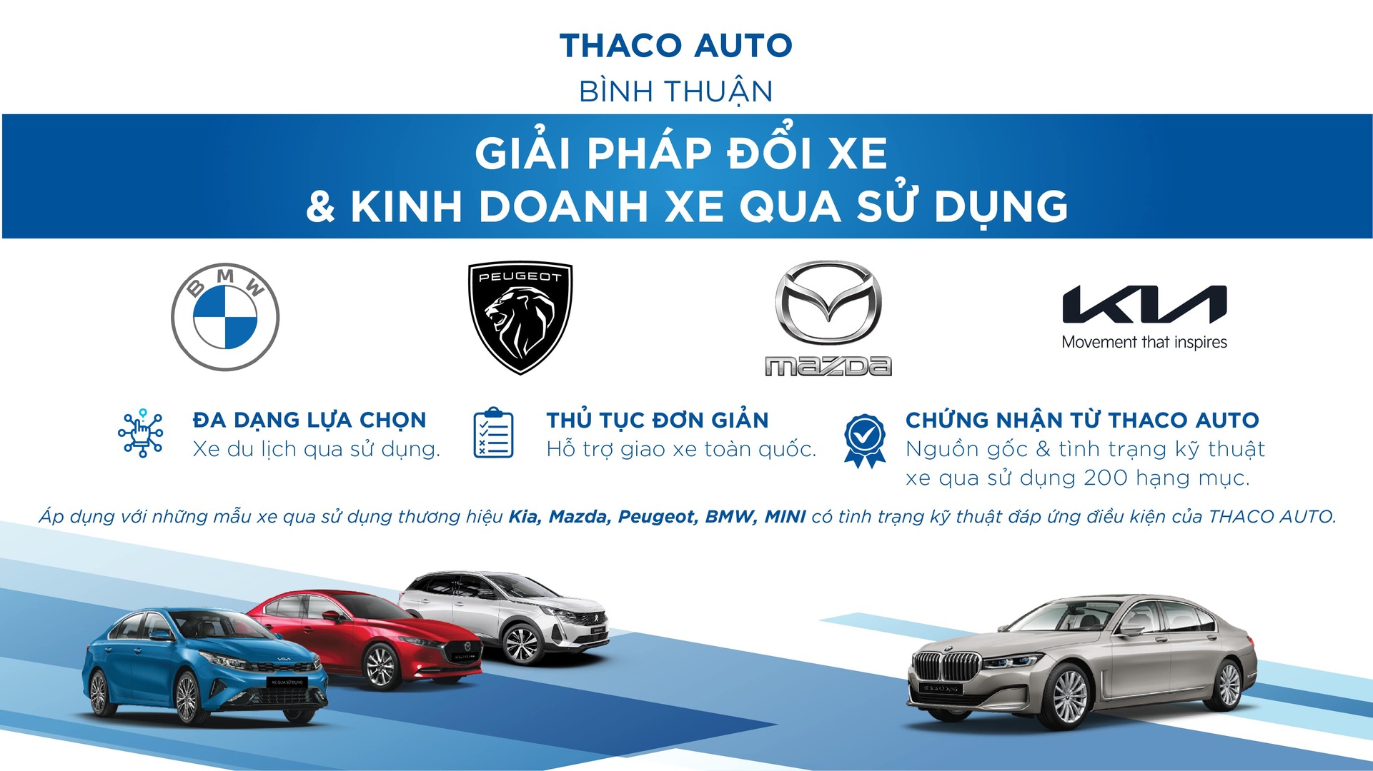 THACO AUTO BÌNH THUẬN - GIẢI PHÁP ĐỔI XE & KINH DOANH XE QUA SỬ DỤNG